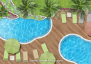 Swimming pool rendering plan