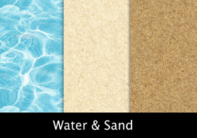 Water and sand texture maps