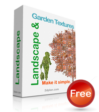 Landscape garden design texture maps CD