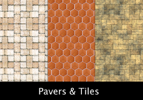Pavers and outdoor tiles textures