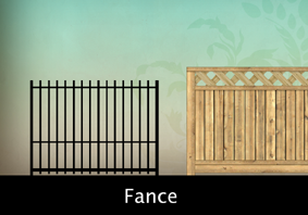 Wood fence and metal fence texture